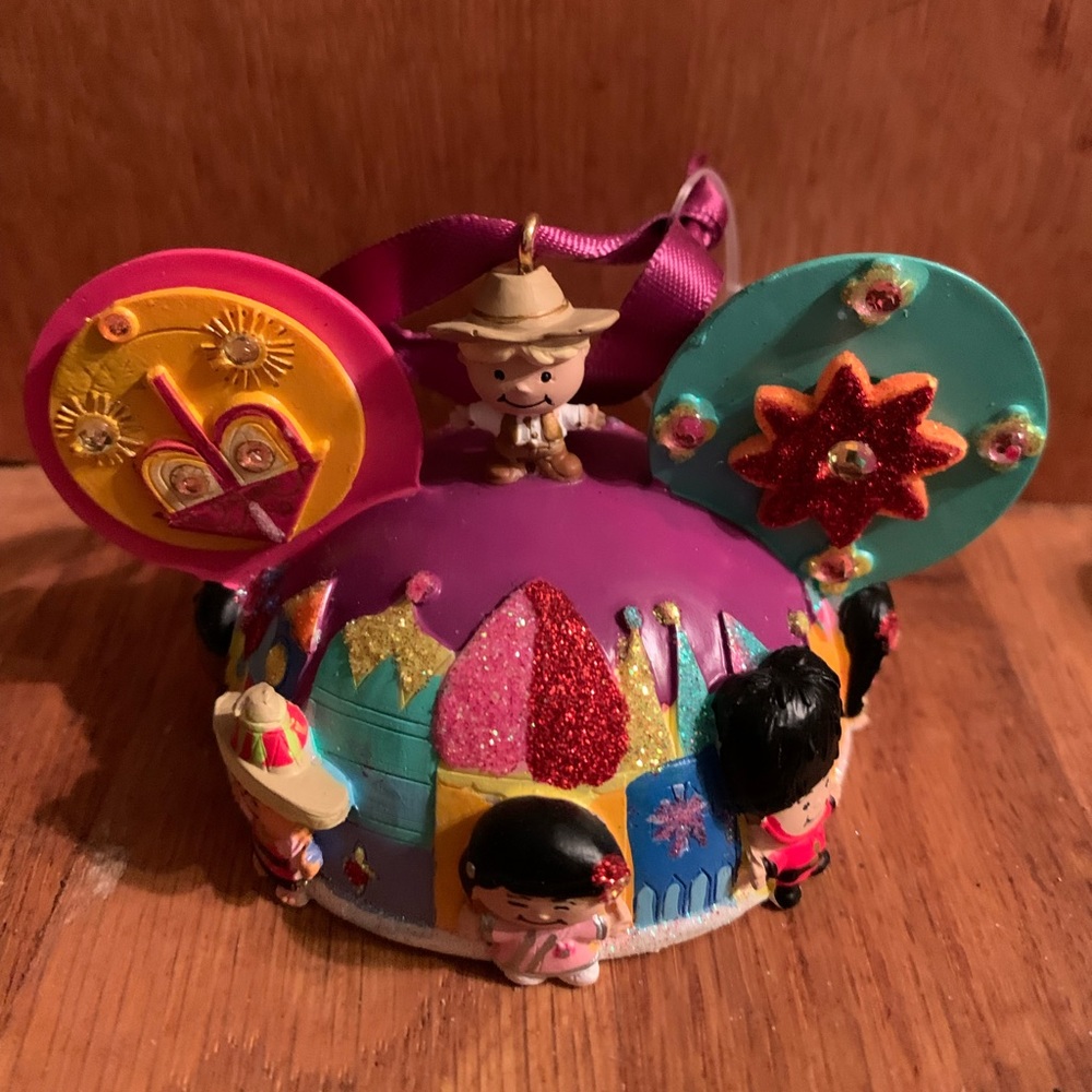 Disney Parks It’s a Small World Ears Hat Ornament - Picture 2 of 8